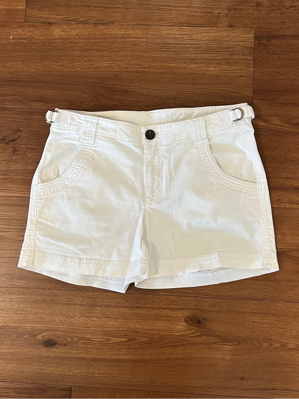 Athleta White Cotton Casual Shorts